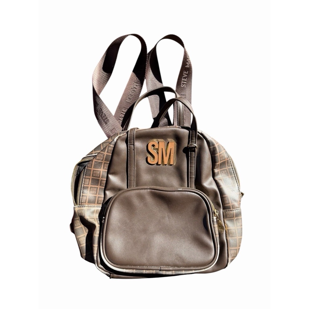 Steve Madden Backpack, Handbag Travel Bag Medium Brown Backpack